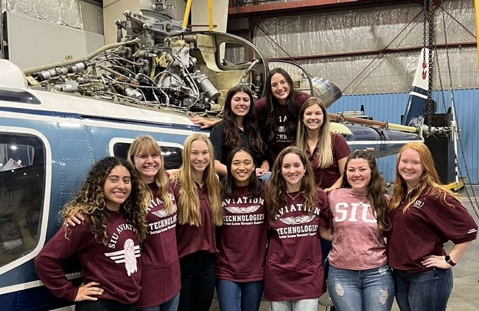 photo of the Association for Women in Aviation Maintenance members